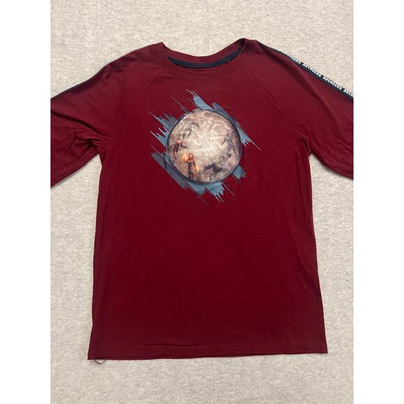 Marvel Comics Avengers Endgame T-Shirt Boy XXL Iron Man Thor Hulk Graphic Red - Picture 3 of 9